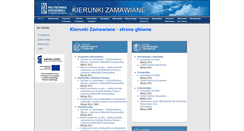 Desktop Screenshot of kierunki.prz.edu.pl