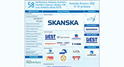 Desktop Screenshot of krynica2012.prz.edu.pl