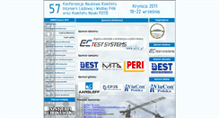 Desktop Screenshot of krynica2011.prz.edu.pl