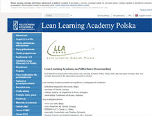 Tablet Screenshot of leanacademy.portal.prz.edu.pl